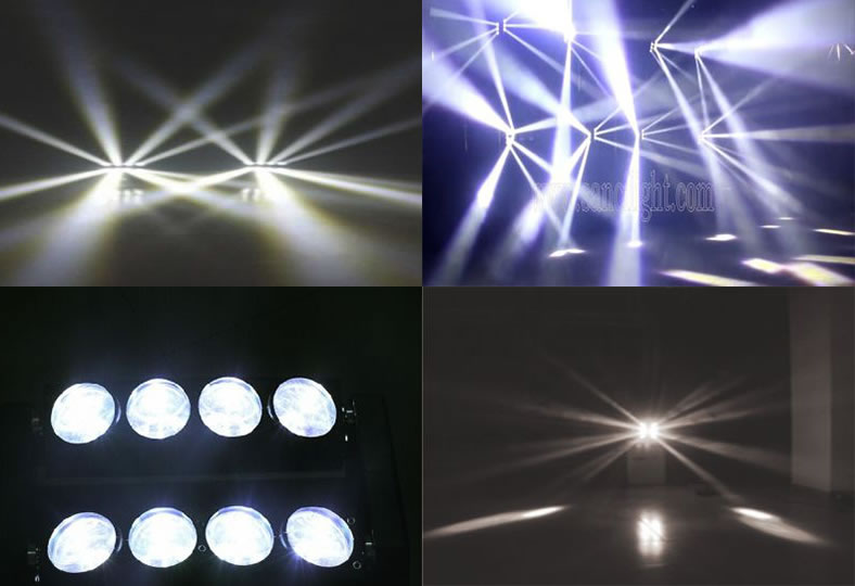 4 Heads LED Moving Head Light (White)
